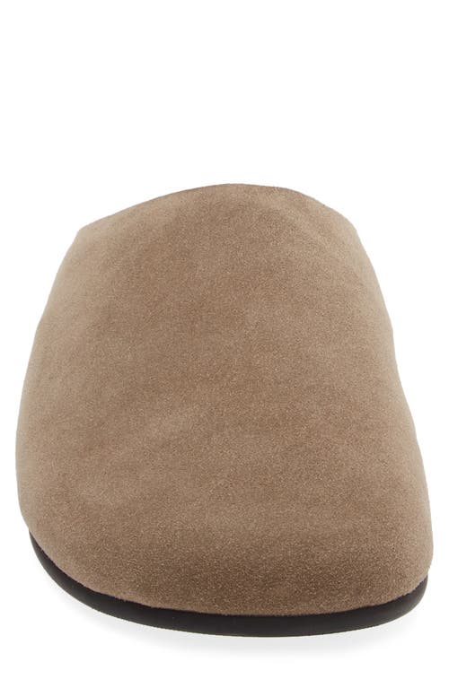 Shop Jeffrey Campbell Content Suede Clog In Light Khaki Suede