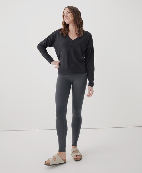 Shop Pact Purefit Legging Made With Organic Cotton In Storm