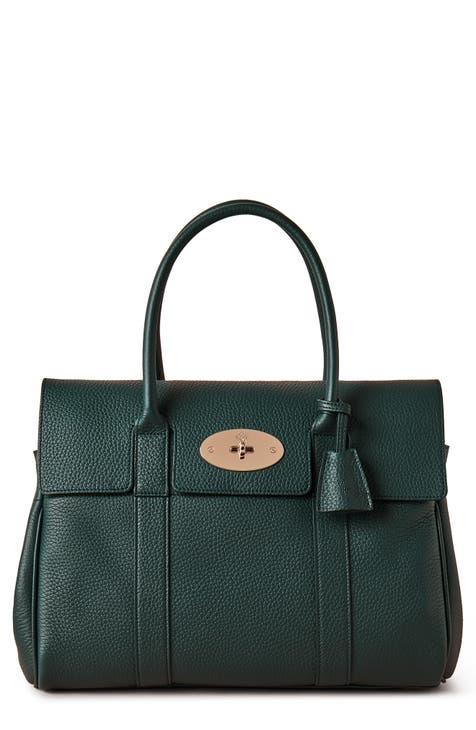 Mulberry Bayswater Large Double Zip Tote in Black Shiny Goat Leather - SOLD
