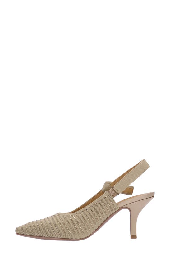 Shop J. Reneé Adilene Slingback Pointed Toe Pump In Beige