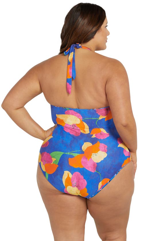 Shop Artesands Au Contraire Cutout Reversible Multifit One-piece Swimsuit In Blue