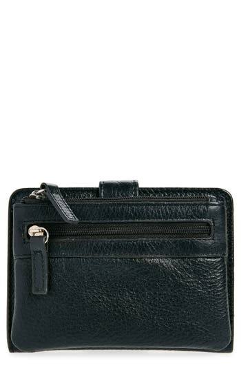 Mundi Small Leather Goods Campbell Leather Wallet In Black