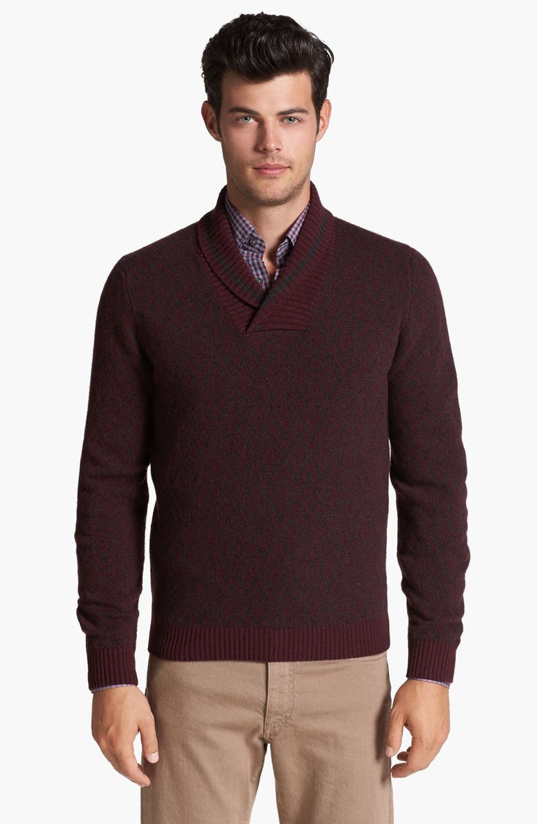 Canali Wool & Cashmere Shawl Collar Sweater | Nordstrom
