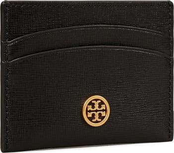 Tory Burch Robinson Leather Card Case | Nordstrom
