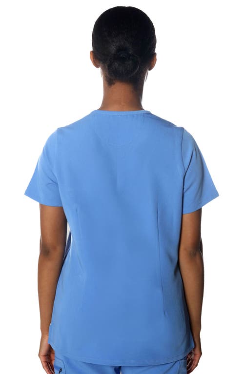 Members Only Cordoba 5-pocket Scrub Top In Ceil Blue