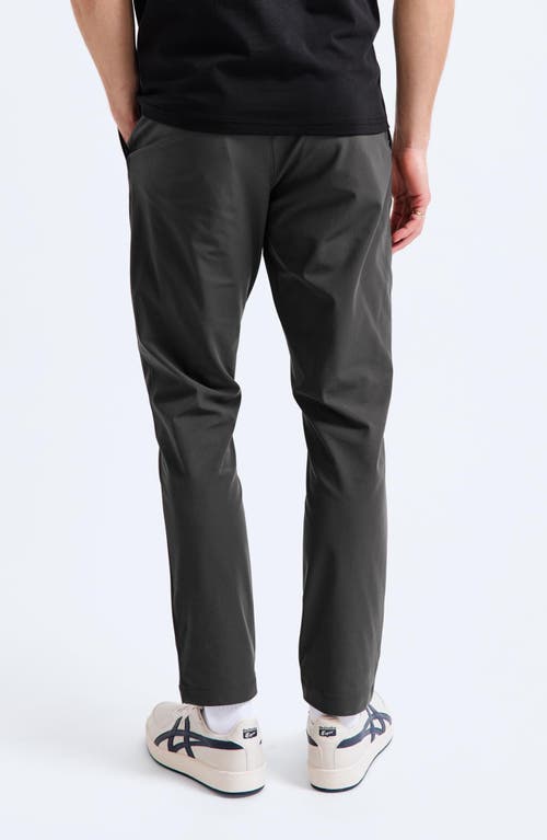 Reigning Champ Stretch Warp Knit Slim Coach's Pants In Carbon