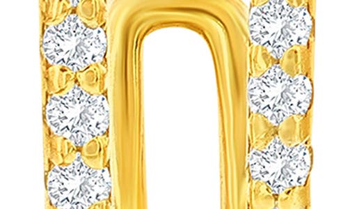 Simona Cubic Zirconia Double Hoop Earrings In Gold