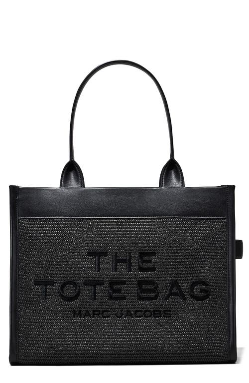 The Woven Large Tote Bag in Black