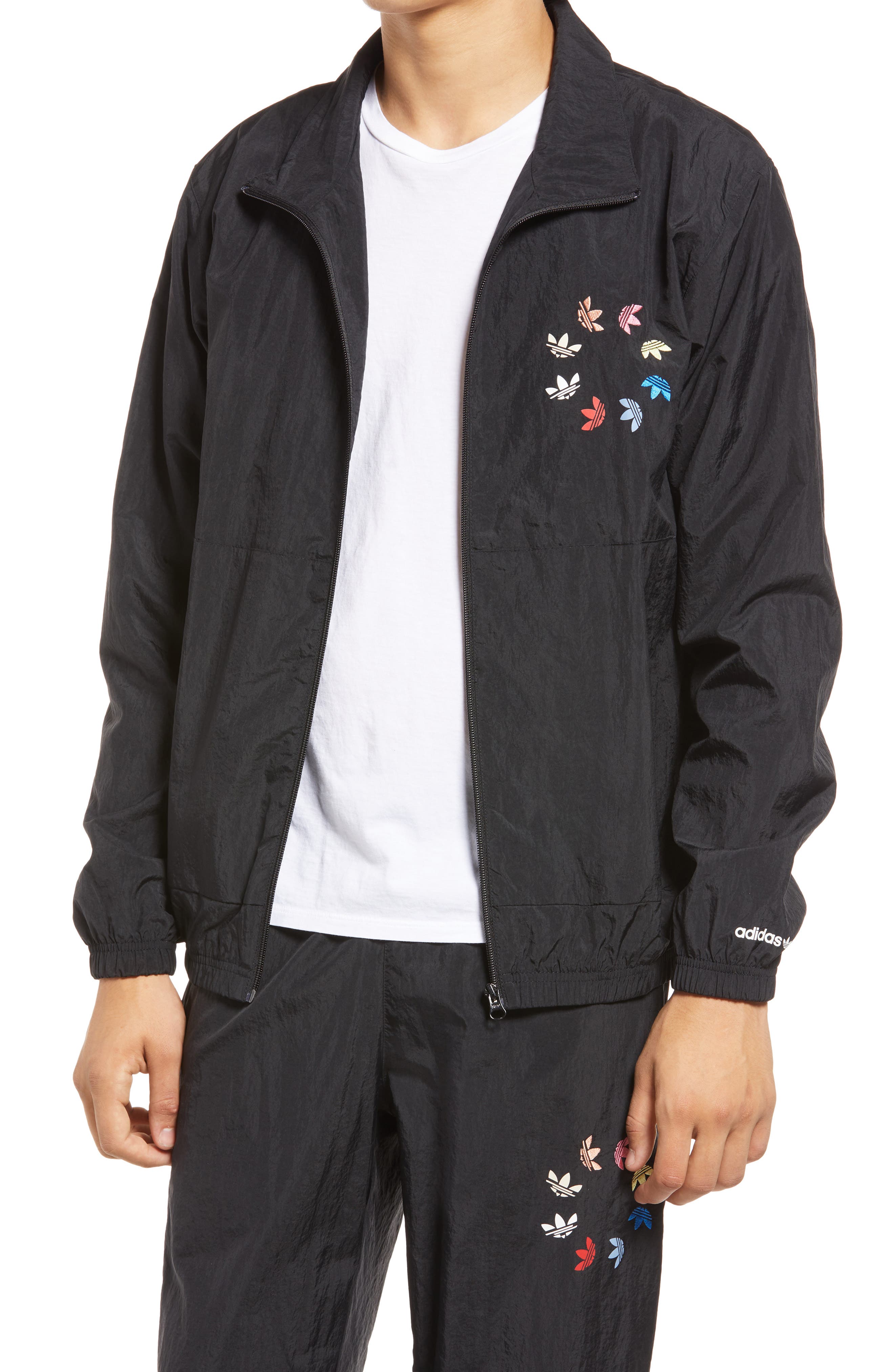 adidas multicolor track jacket