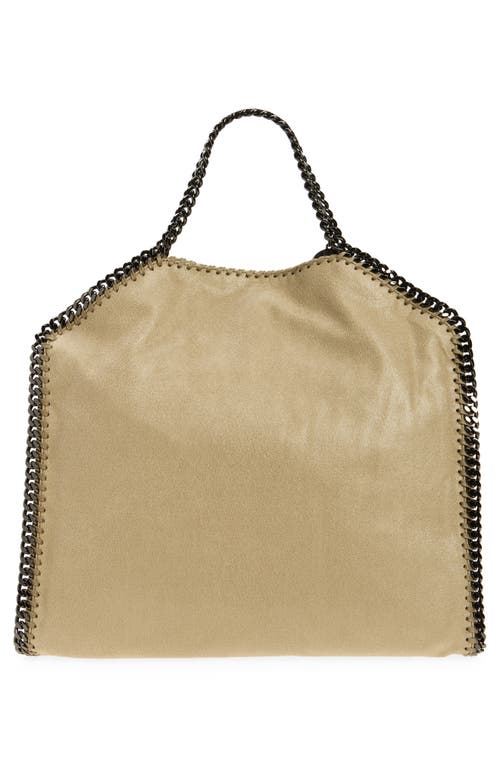Stella Mccartney Falabella Faux Leather Tote In 2902 - Light Khaki