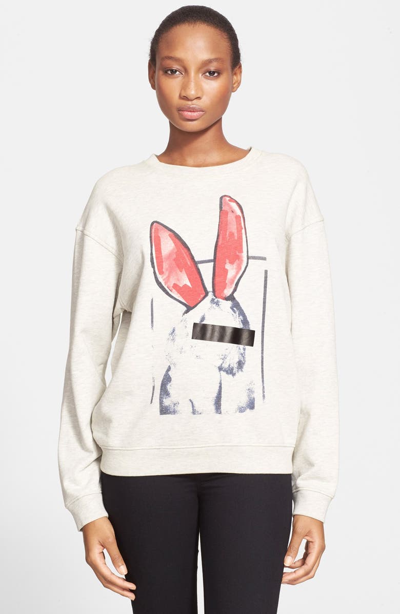 McQ by Alexander McQueen 'Liesa' Bunny Sweatshirt | Nordstrom