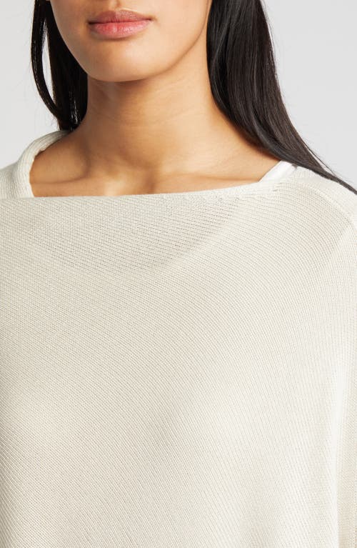 Shop Nordstrom Asymmetric Poncho In Ivory Sand