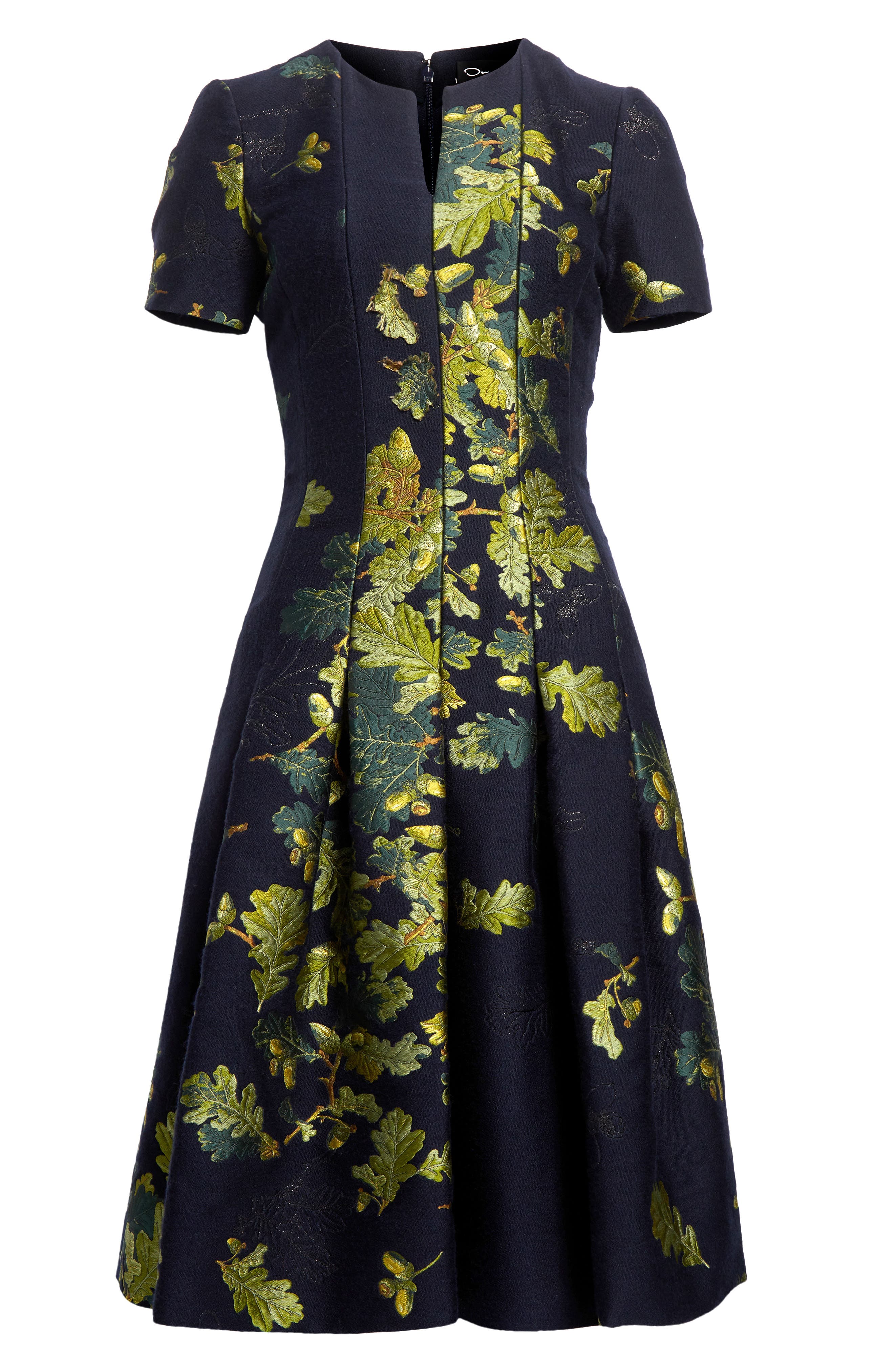 green emerald velvet dress Orchid Fit And Flare Dress