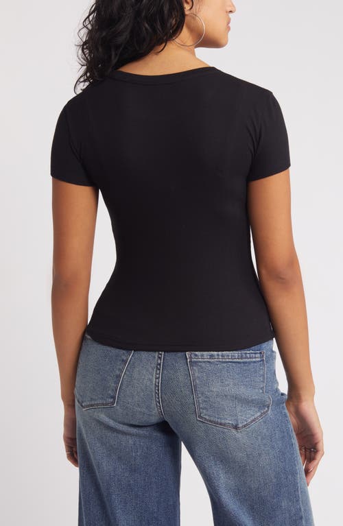 Shop Bp. Rib T-shirt In Black