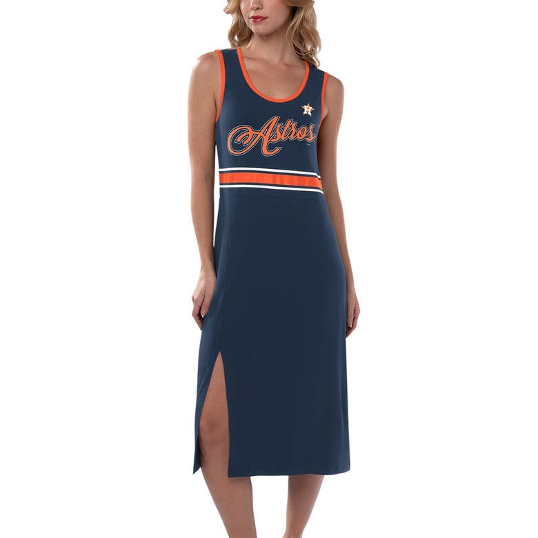 Shop G-iii 4her By Carl Banks Navy Houston Astros Main Field Maxi Dress