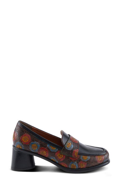 L'artiste By Spring Step Rivoire Loafer Pump In Black Multi