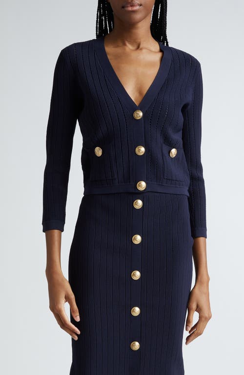 Shop L Agence L'agence Irvin Cardigan In Midnight/gold