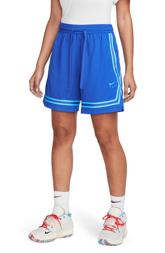 Nike Dri-fit Fly Crossover Basketball Shorts In Game Royal/ Baltic Blue