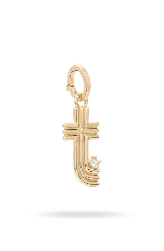 ADINA REYTER ADINA REYTER GROOVY INITIAL DIAMOND PENDANT CHARM