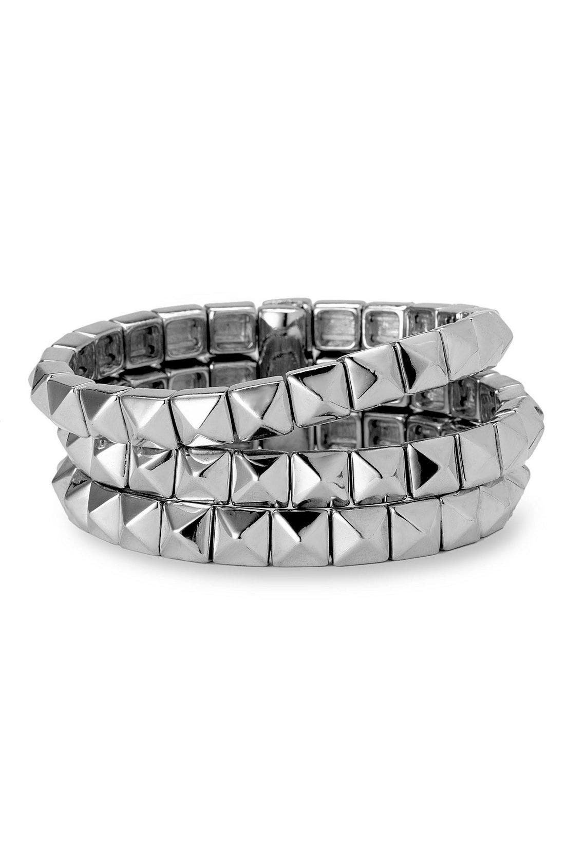 Nordstrom Three Row Pyramid Bracelet Nordstrom