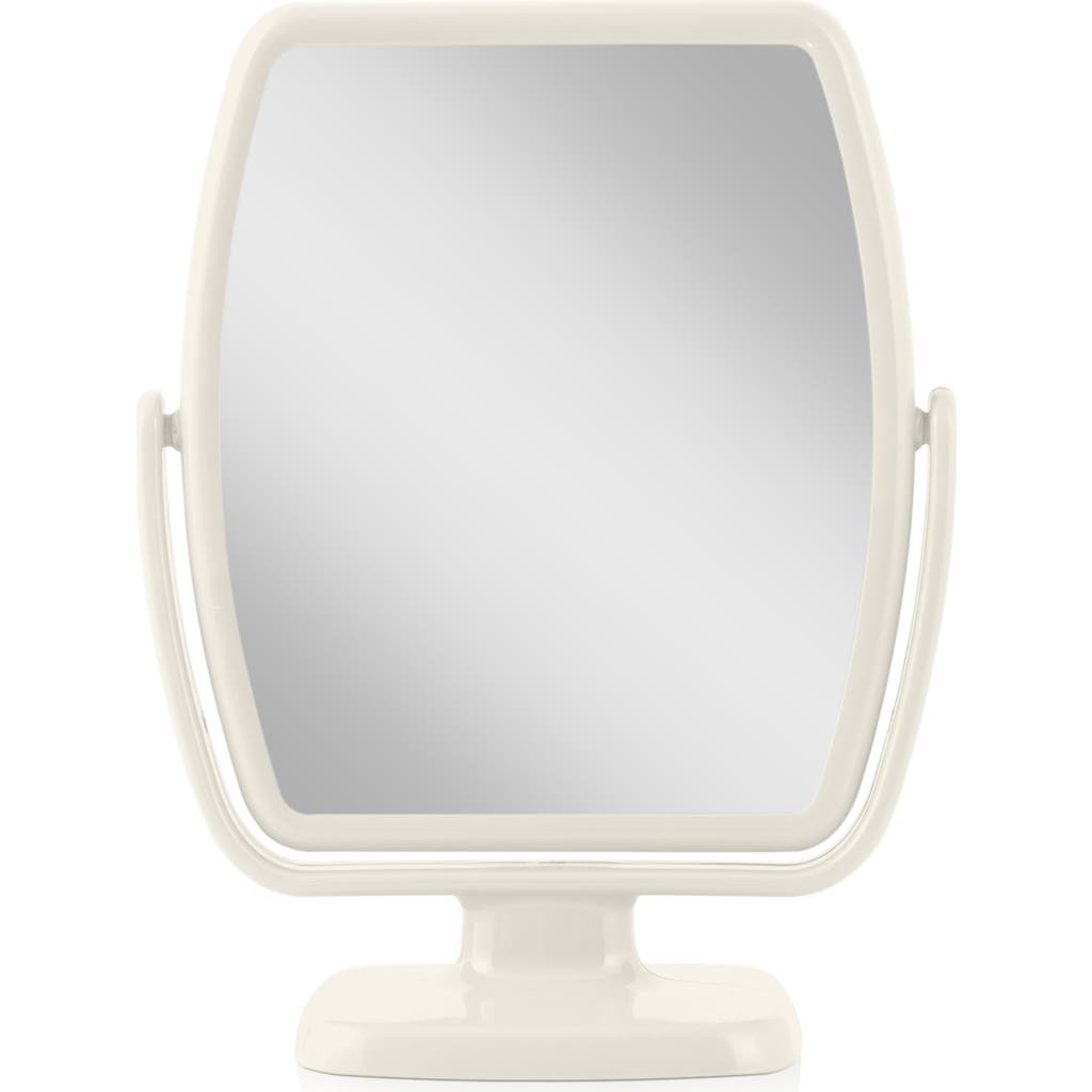 Zadro Geo Makeup Mirror With Magnification In Egret
