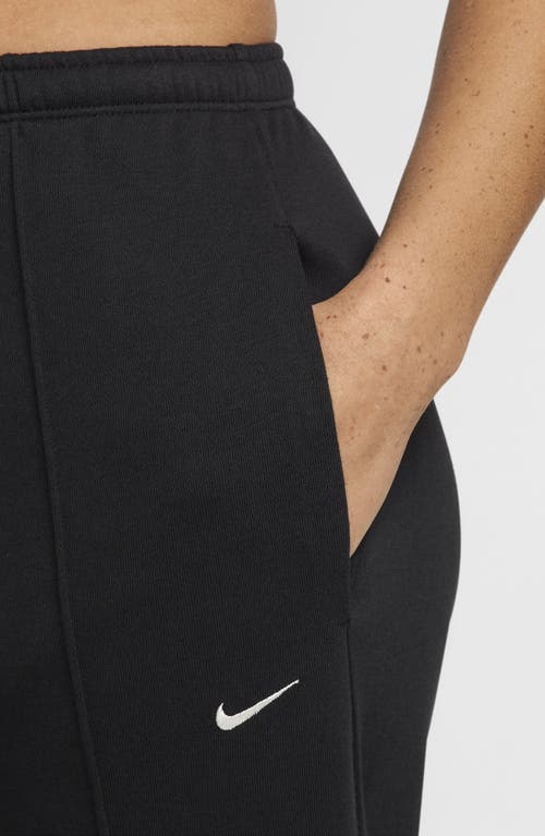 Shop Nike Sportswear Chill Sweatpants In Black/sail