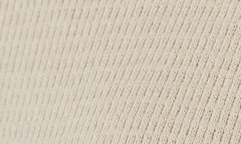 The Normal Brand Waffle Stitch Short Sleeve Sweater In Tan