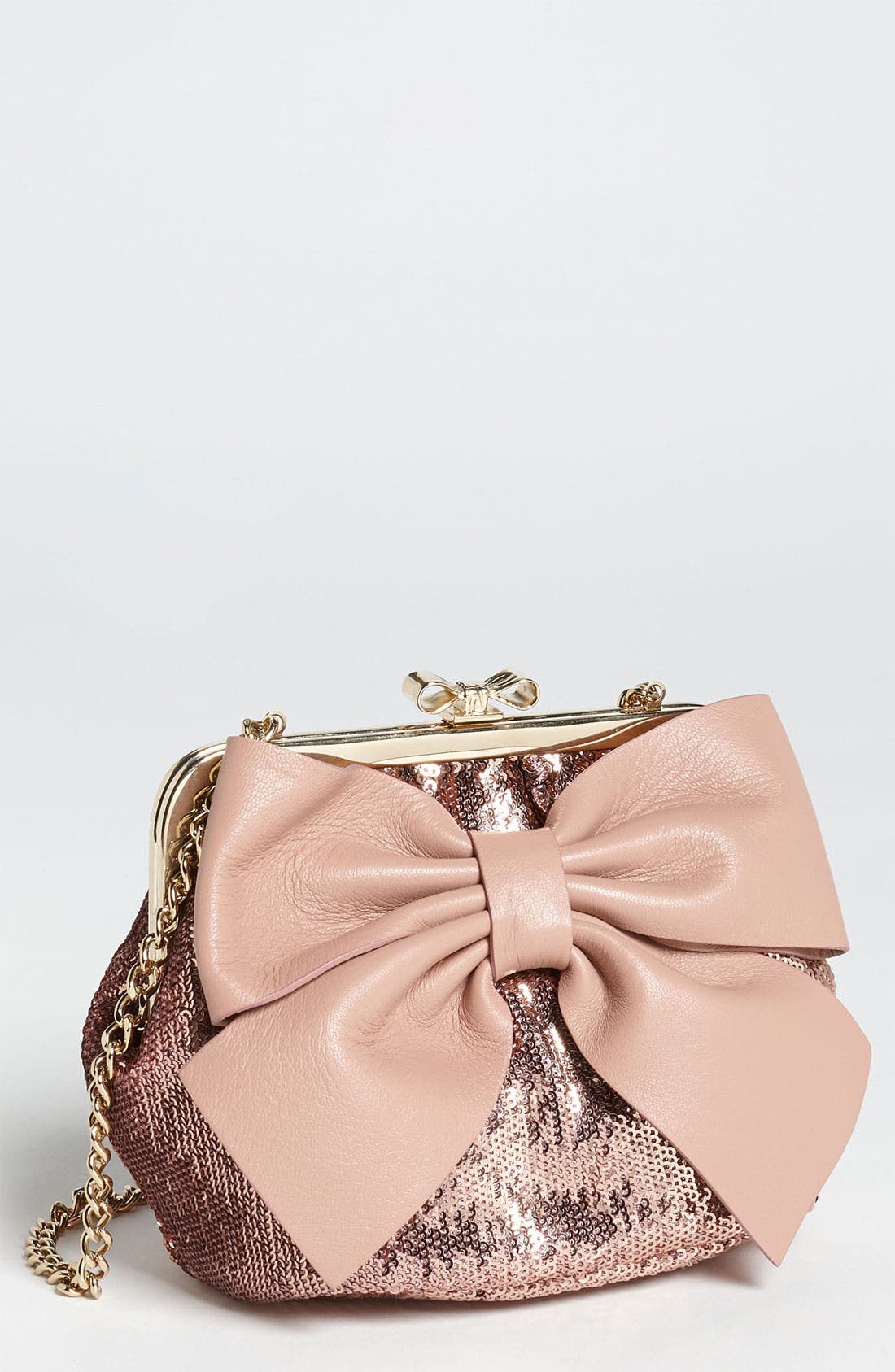RED Valentino 'Sequin Bow Small' Frame Shoulder Bag Nordstrom