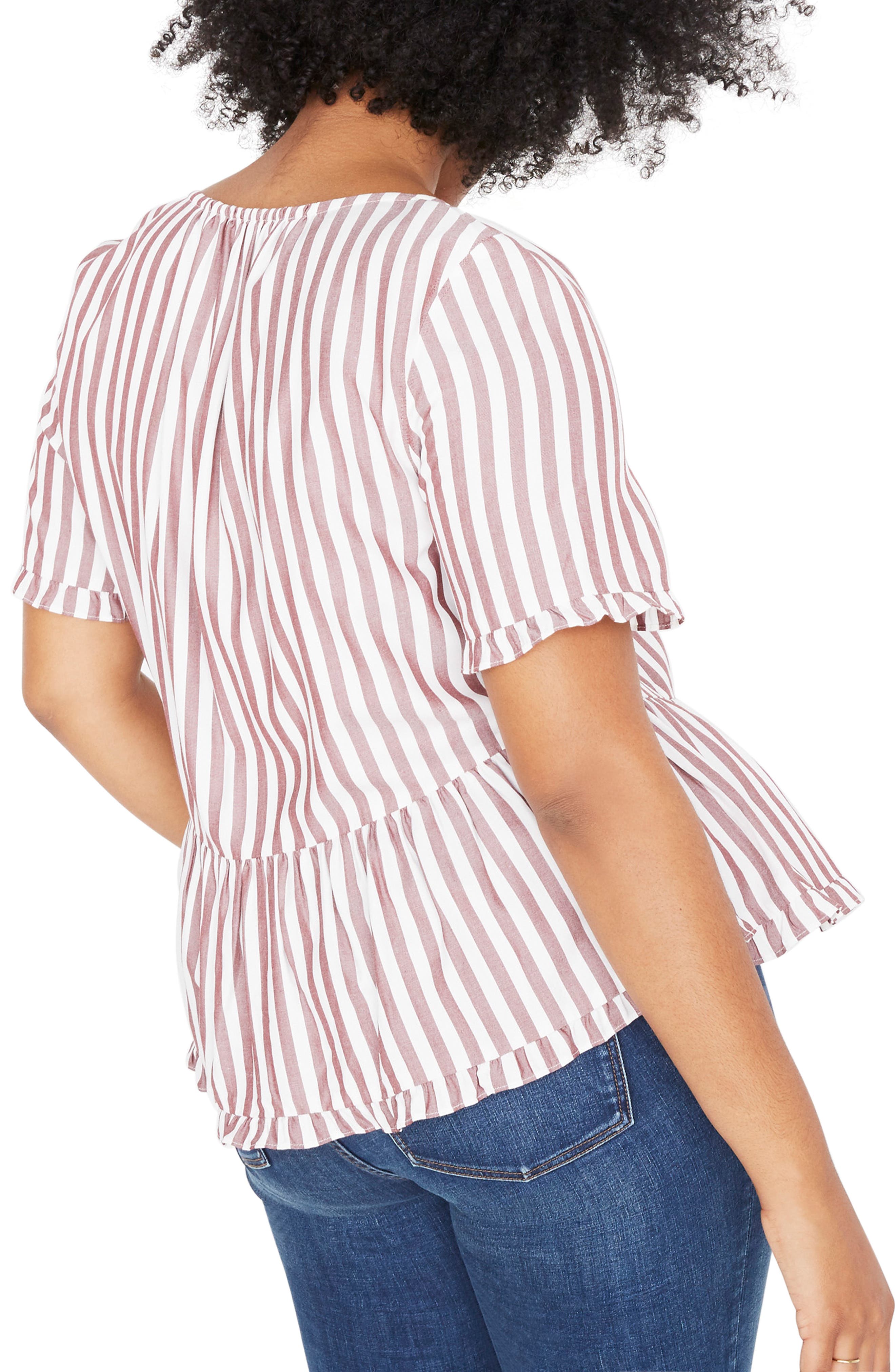 stanza ruffle hem top