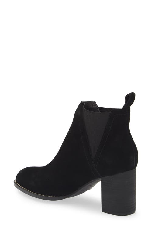 Chocolat Blu Axa Chelsea Boot In Black Suede