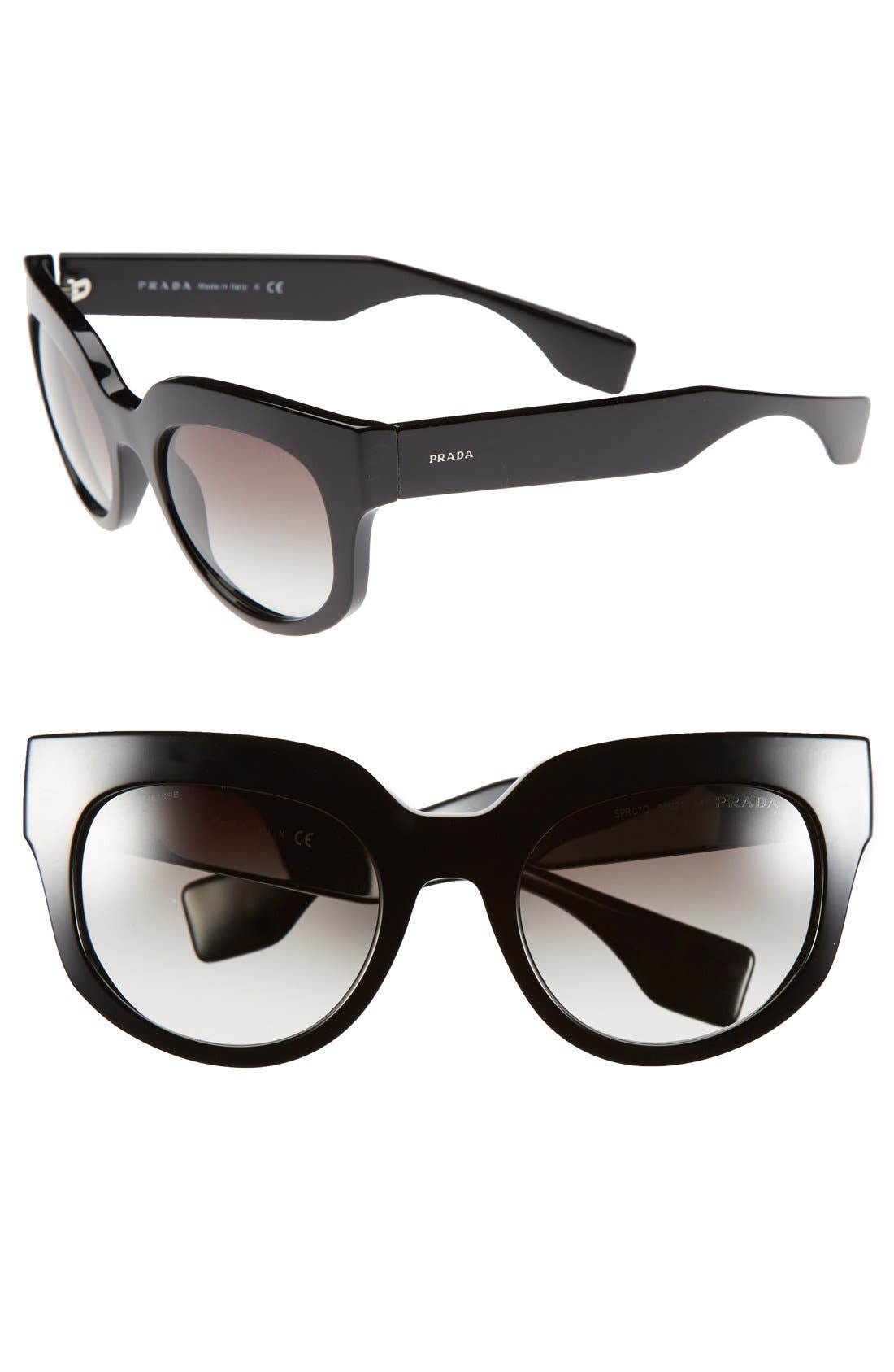 Prada 51mm Round Sunglasses Nordstrom