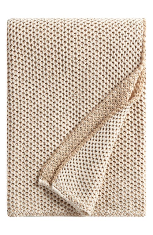 DKNY Pure Honeycomb Throw Blanket in Linen at Nordstrom