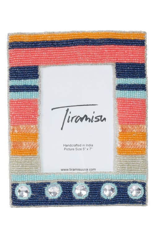 Tiramisu Horizon Harmony Stripe Picture Frame In Orange Multi