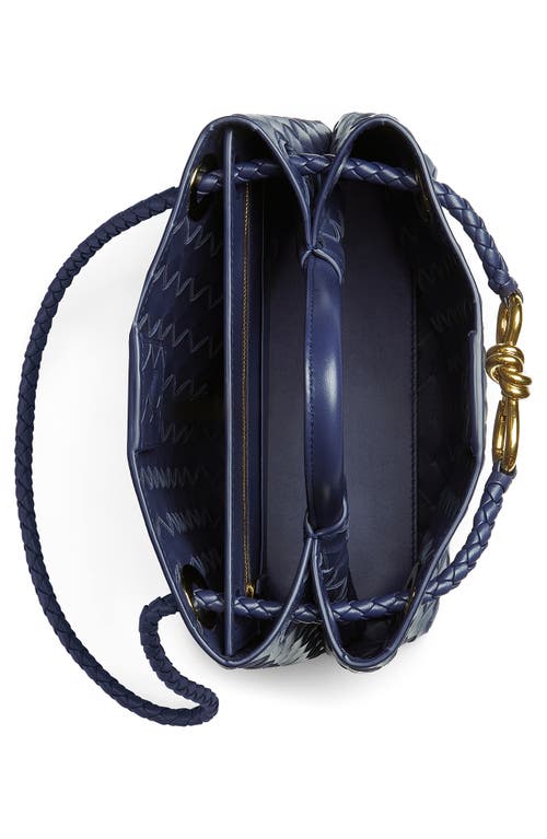 Bottega Veneta Small Andiamo Shoulder Bag In Duke/brass