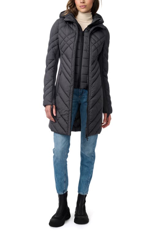 Shop Bernardo Hooded Puffer Jacket In Titan