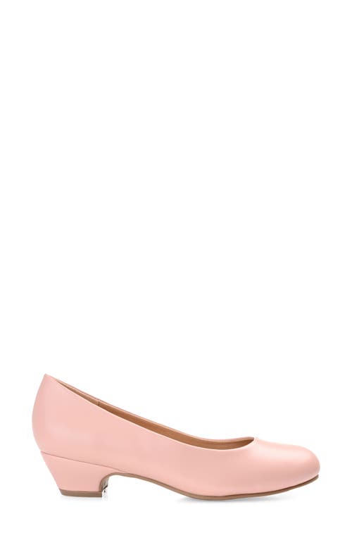 Shop Journee Collection Saar Round Toe Pump In Blush