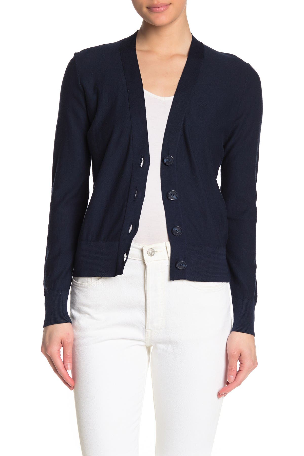J. Crew VNeck Front Button Cardigan Nordstrom Rack