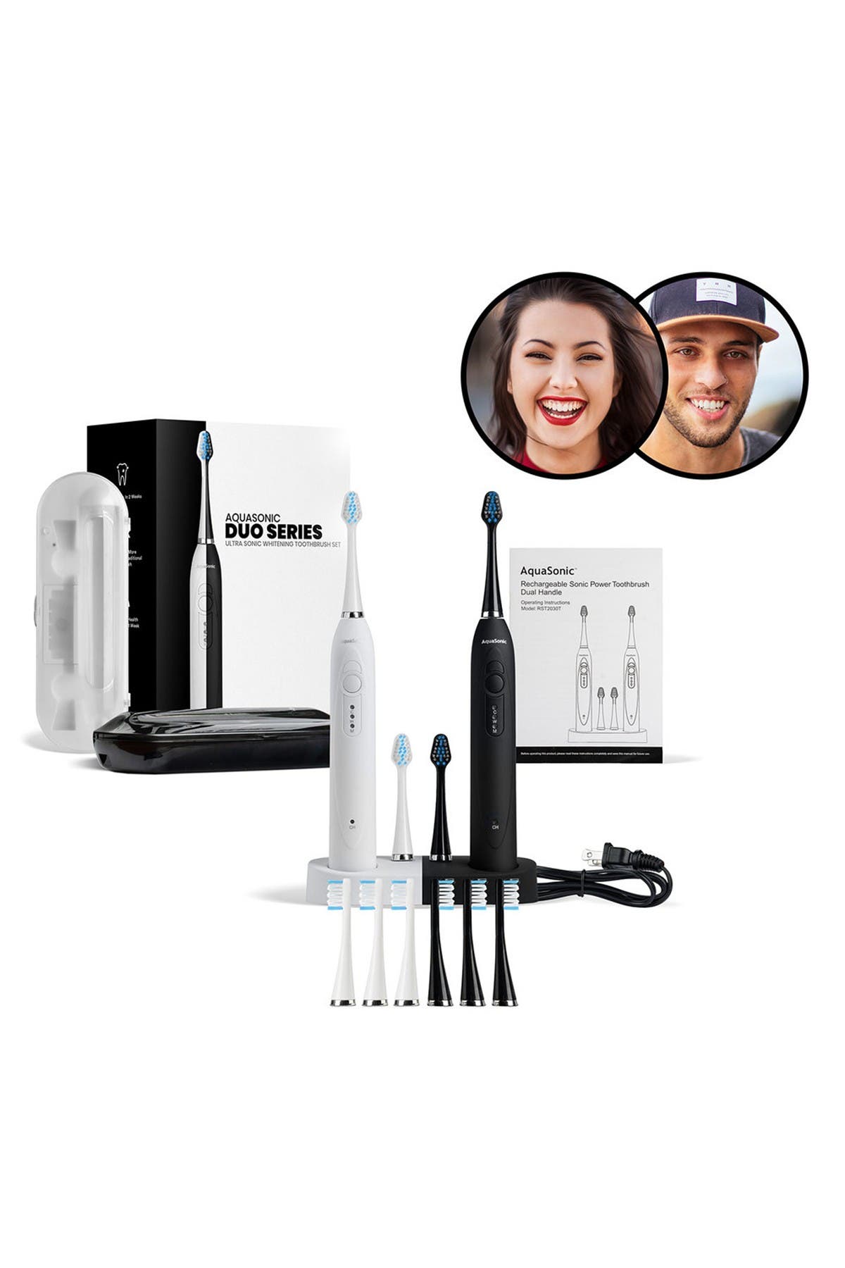 aquasonic duo pro toothbrushes & uv base