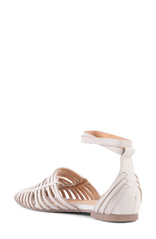 Shop Seychelles Trinket Ankle Strap Flat In Off White