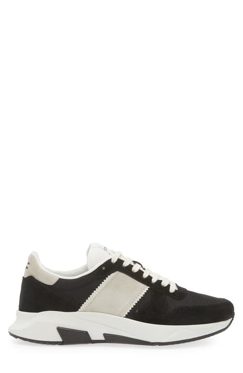 Shop Tom Ford Technical Sneaker In 5n011 Black/stone/white