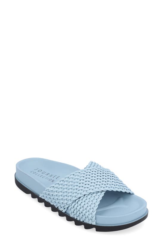Journee Collection Gretie Sandal In Blue