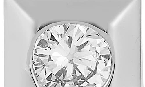 Chloe & Madison Chloe And Madison Graduated Link Cz Drop Earrings In Silver