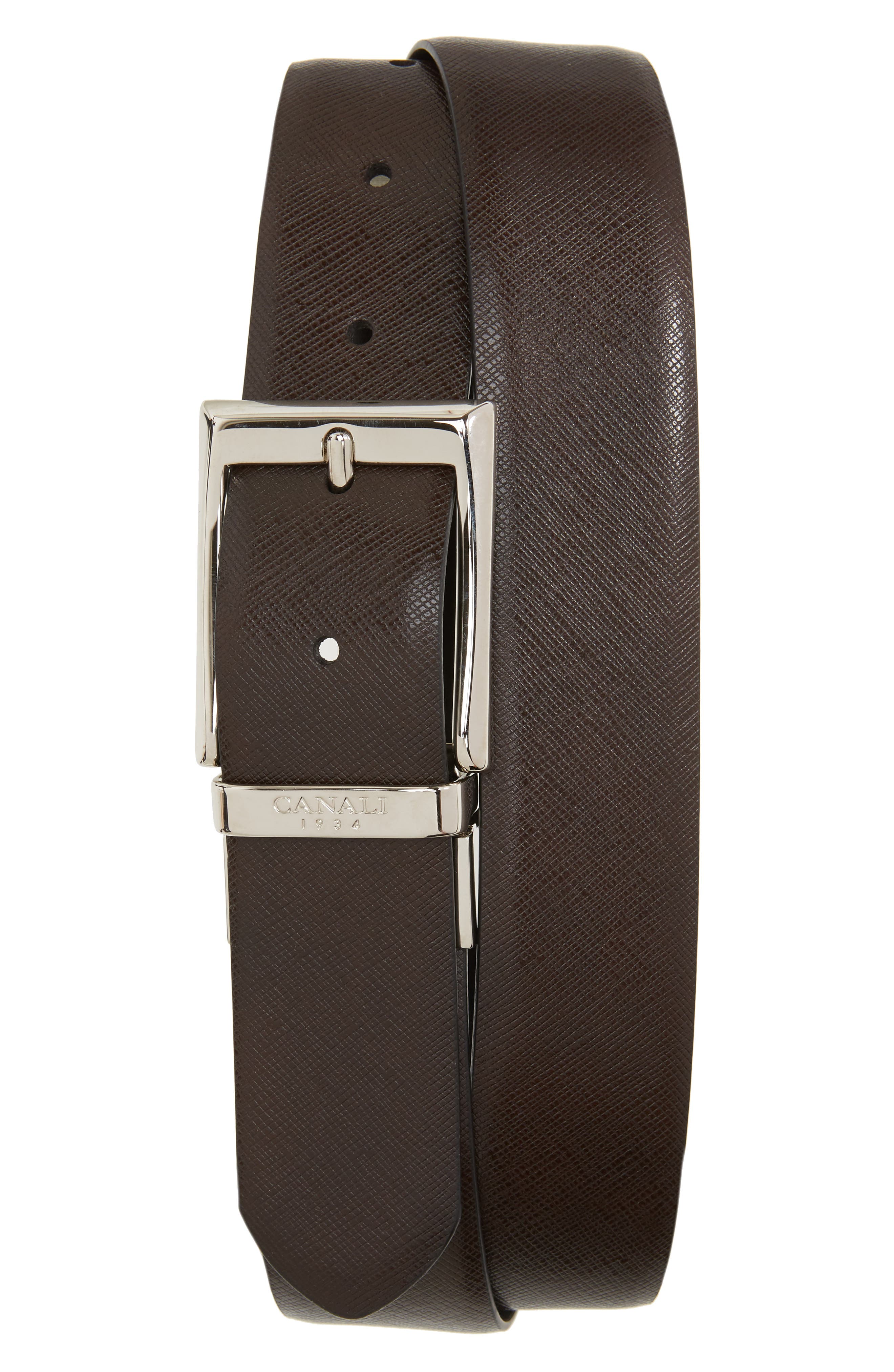Canali Reversible Leather Belt Nordstrom