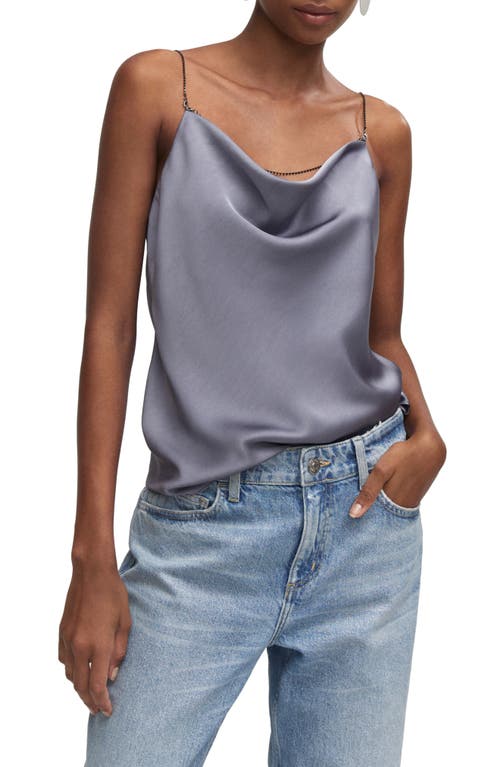 MANGO Cowl Neck Camisole in Grey at Nordstrom, Size X-Small