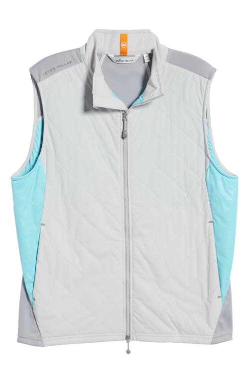 Peter Millar Fuse Elite Hybrid Vest in British Grey/Gale Grey