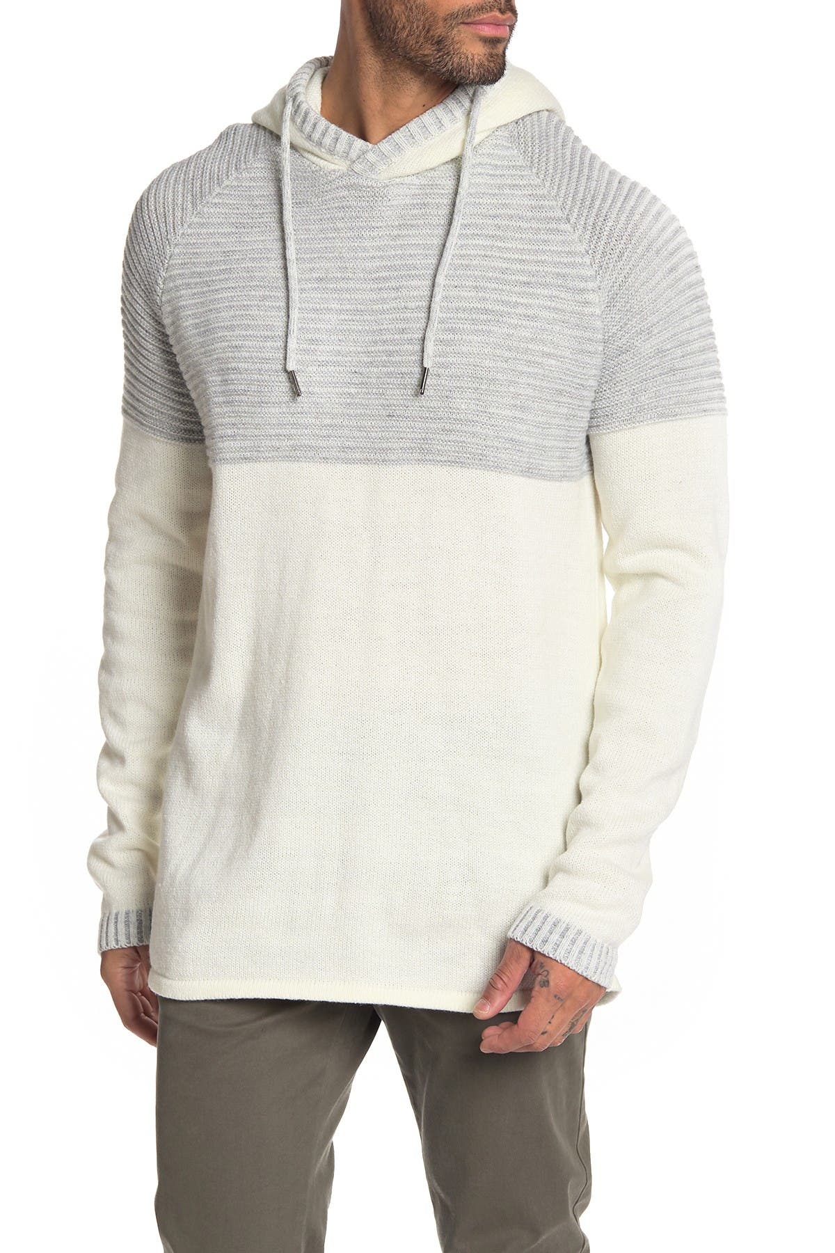 XRAY | Knit Accent Pullover Hoodie | Nordstrom Rack