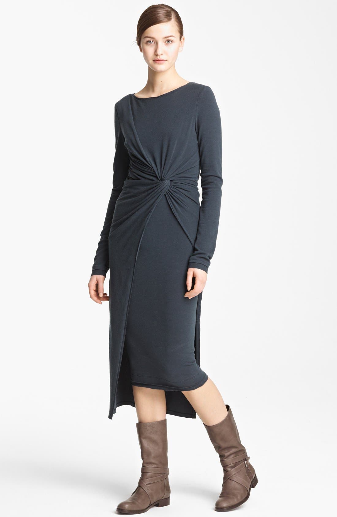Donna Karan Collection Cross Draped Knot Dress Nordstrom