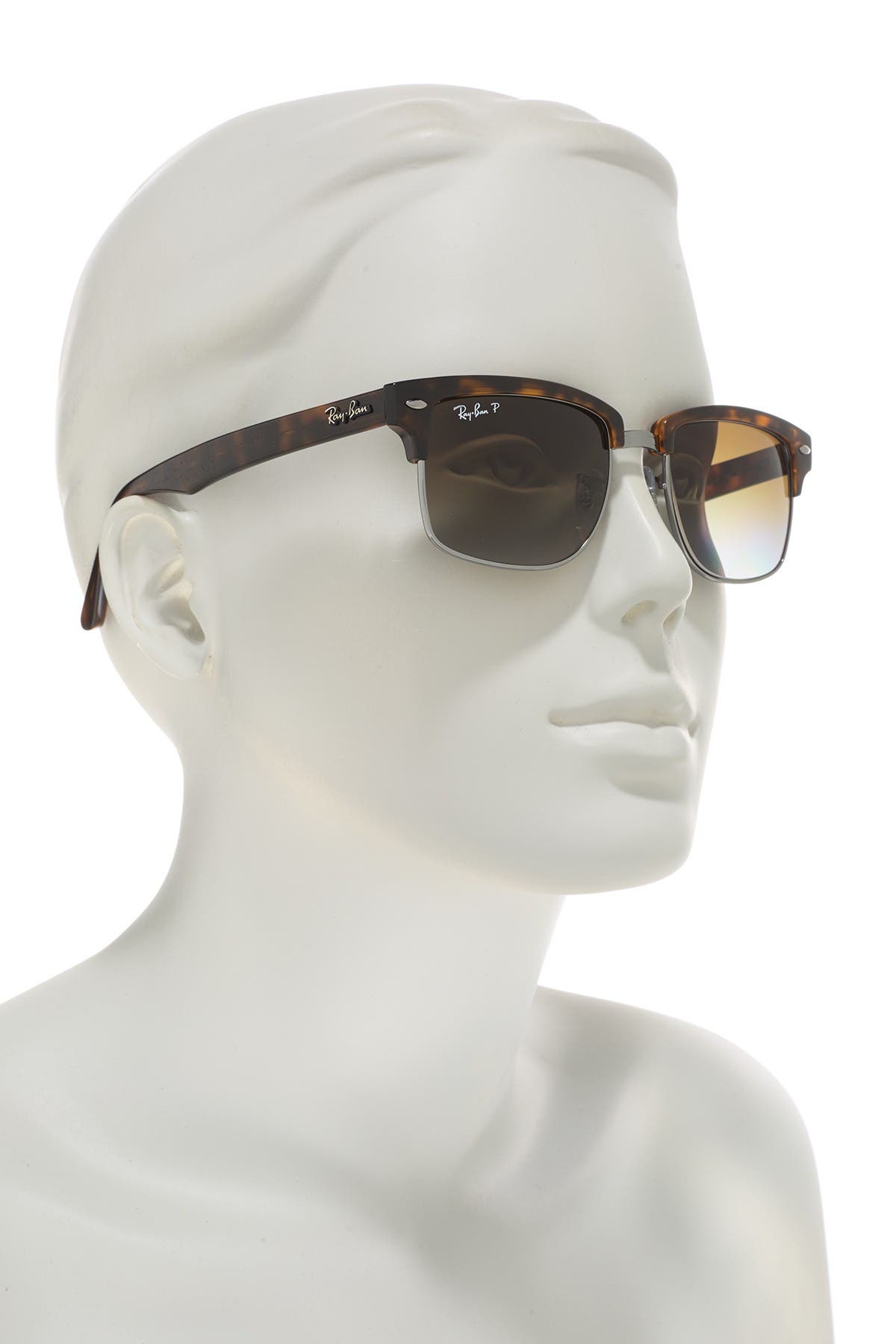 52mm polarized square clubmaster sunglasses