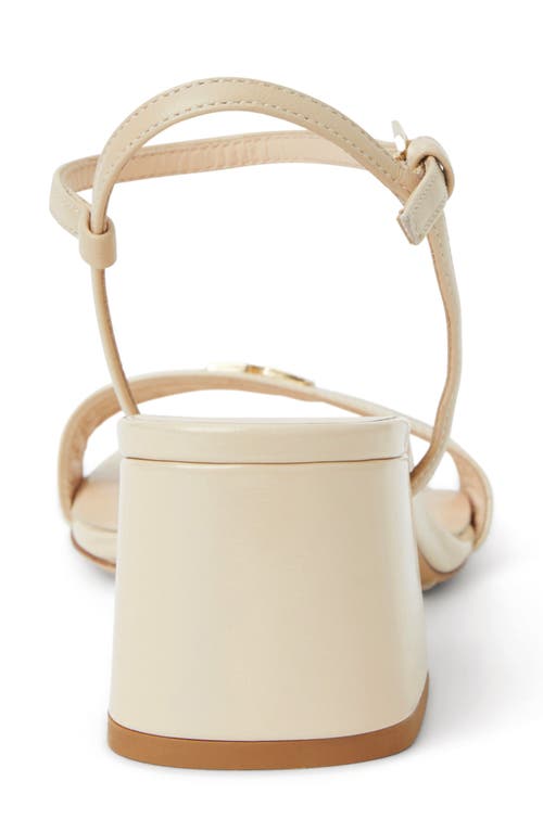 Bruno Magli Phoebe Ankle Strap Sandal In Beige Patent