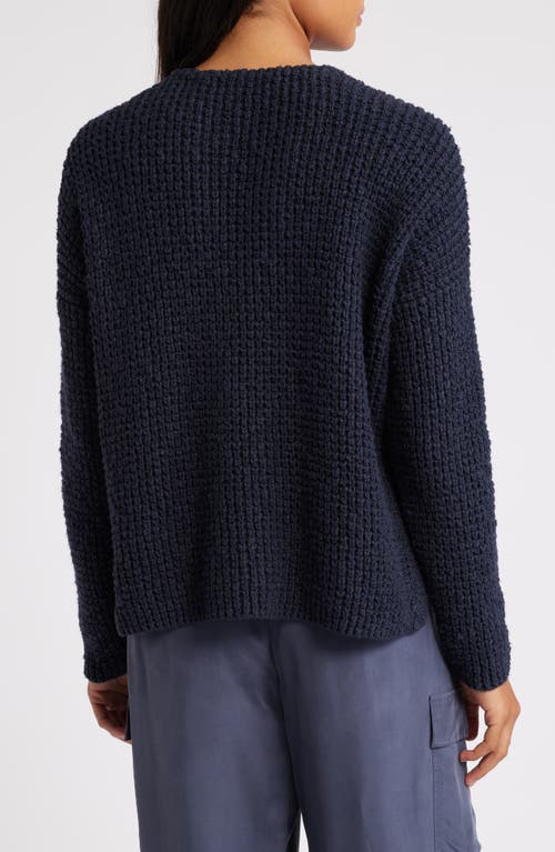 Shop Eileen Fisher Organic Cotton Sweater In Nocturne